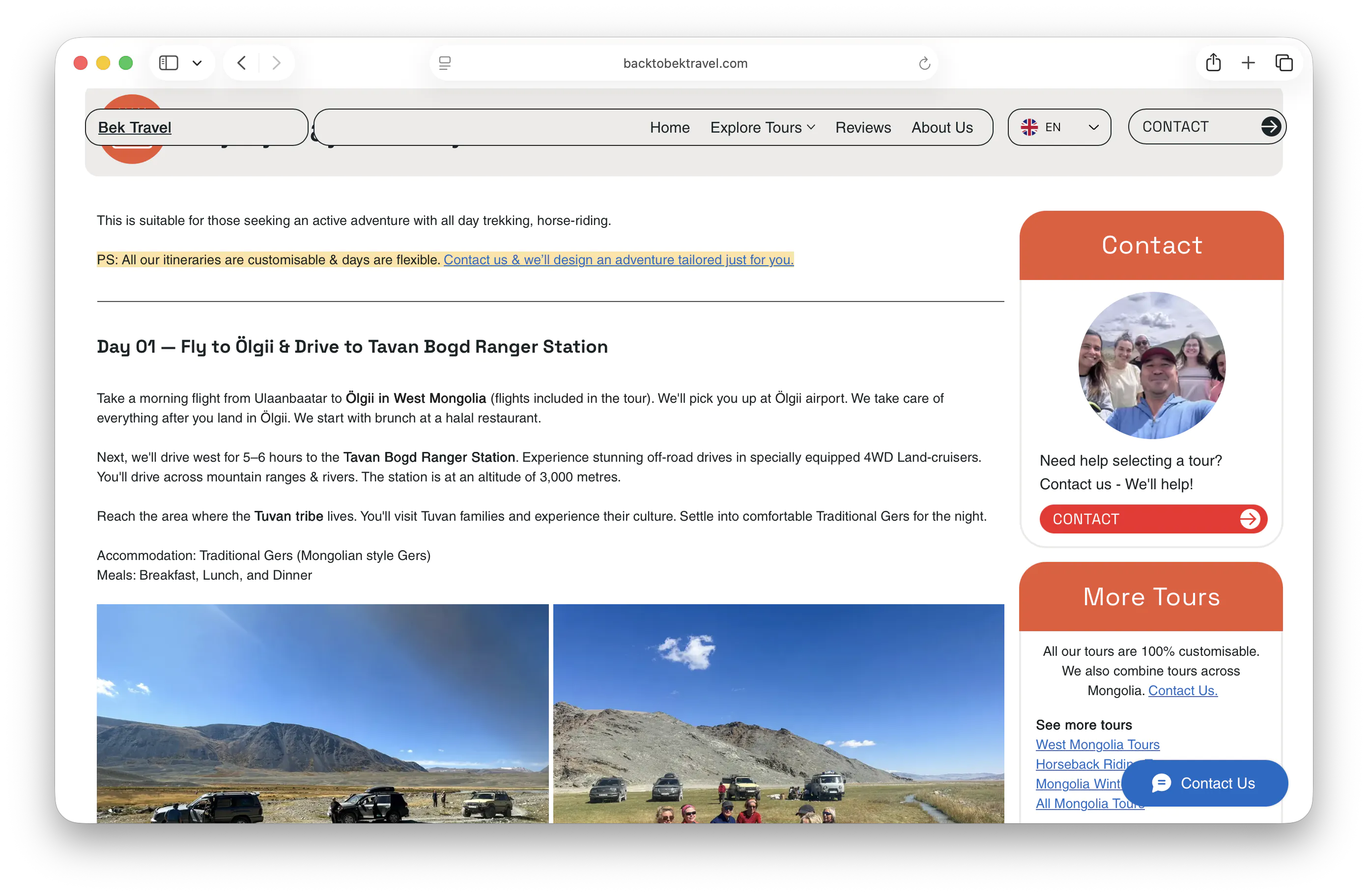 Tour Pages Built to Sell